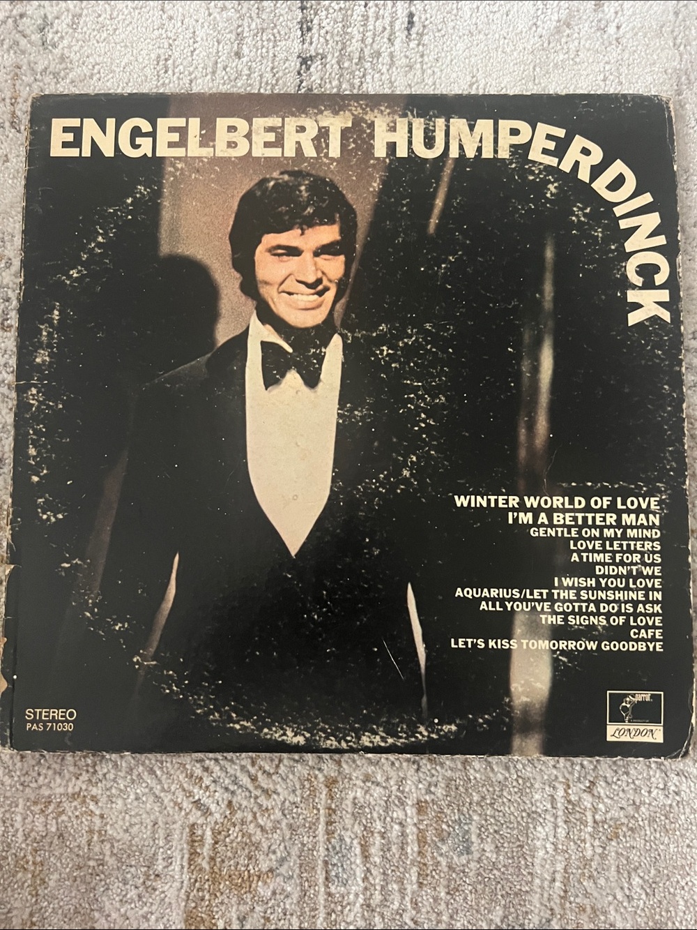 Engelbert Humperdinck Winter World Love vinyl record